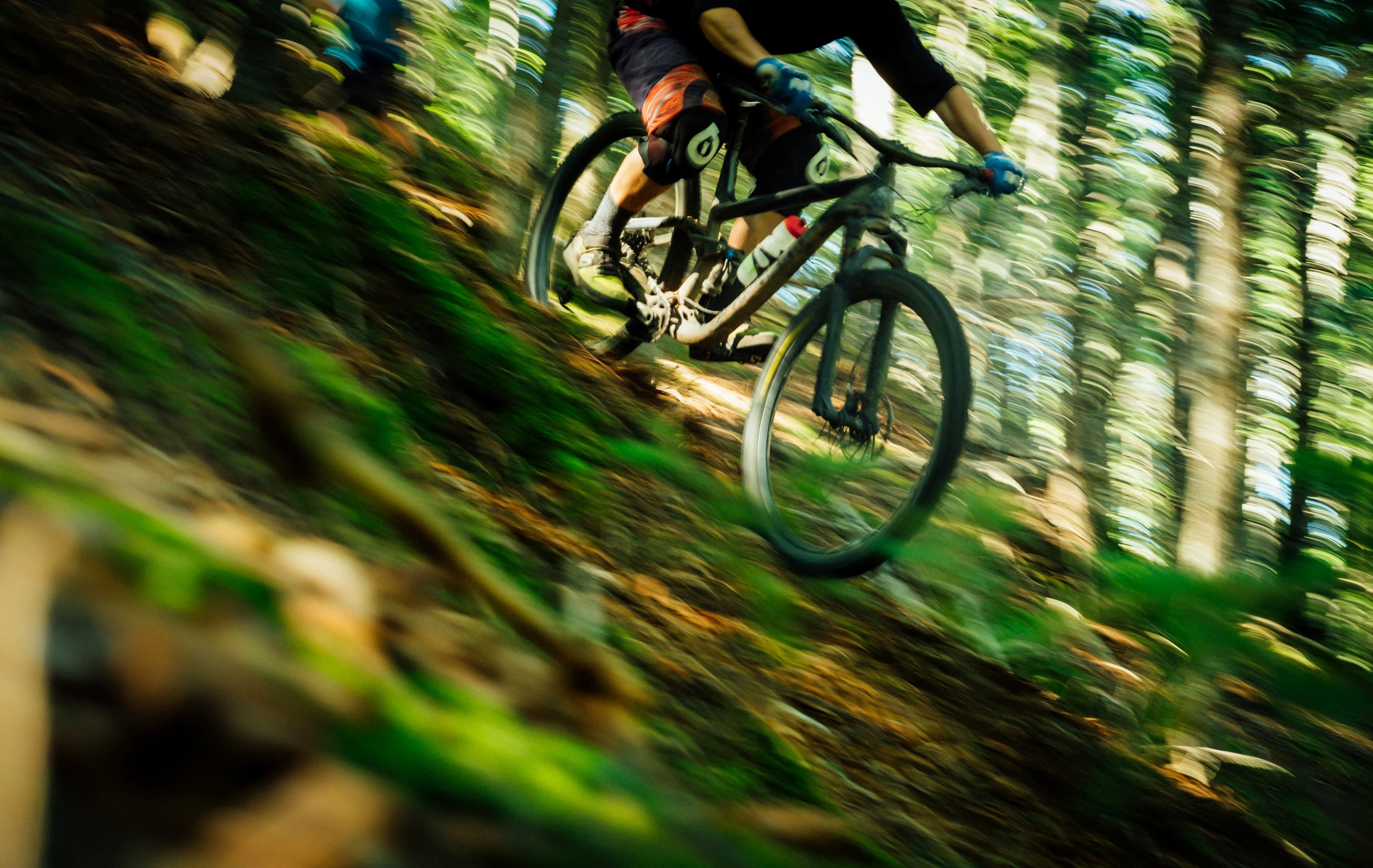 Paysage de montagne à vélo